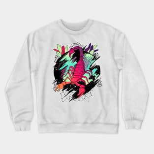 Blue Red Blend Cosmic Scorpion Crewneck Sweatshirt